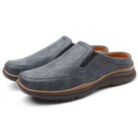 Men Daily Casual Office Work Soft Leather Slippers