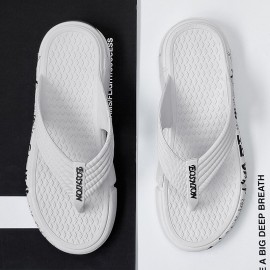 Men Breathable Lightweight Soft Sole Flip Flops Casual Slippers