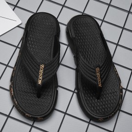 Men Breathable Lightweight Soft Sole Flip Flops Casual Slippers