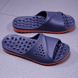 Men's Waterproof Breathable Non-slip Wear-resistant Hollow and Soft Sole Slippers