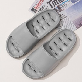 Men Non Slip Soft Thick Sole Open Toe Casual Bathroom Slippers