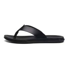 Men Microfiber Soft Sole Non Slip Comfy Solid Flip Flops