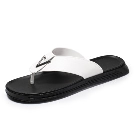 Men Breathable Non Slip Comfy Cliped Flip Flops Casual Beach Slippers