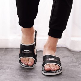 Men Hollow Comfy Soft Sole Slide Sandals Home Casual Slippers