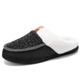 Men Lamb Wool Soft Sole Non-slip Plus Velvet Thicken Winter Warm Home Cotton Slippers