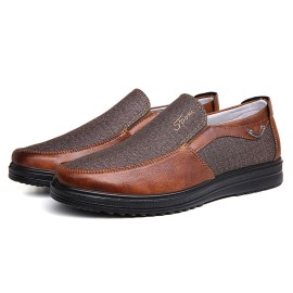 Large Size Men Casual Lightweight Comfy Slip On Oxfords