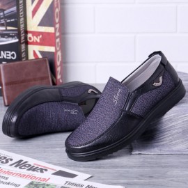 Large Size Men Casual Lightweight Comfy Slip On Oxfords