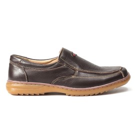  Men Genuine Cow Leather Slip On Soft Sole Comfy Non Slip Casual Oxfords