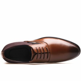 Men Microfiber Pointed Toe Elegant Formal Business Oxfords