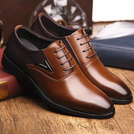 Men Microfiber Pointed Toe Elegant Formal Business Oxfords