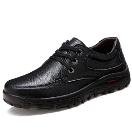 Men Casual Soft Comfortable Leather Oxfords Business Shoes