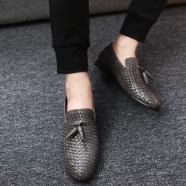 Men Genuine Leather Snake Pattern Leisure Elegant Business Oxfords