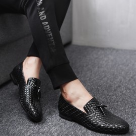 Men Genuine Leather Snake Pattern Leisure Elegant Business Oxfords