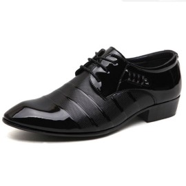 Men Soft Leather Business Dress Shoe Casual Oxfords