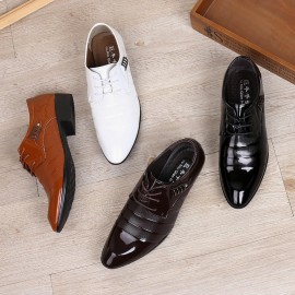 Men Soft Leather Business Dress Shoe Casual Oxfords