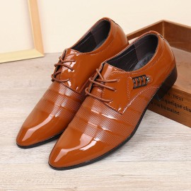 Men Soft Leather Business Dress Shoe Casual Oxfords