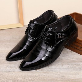 Men Soft Leather Business Dress Shoe Casual Oxfords