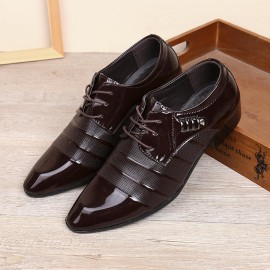 Men Soft Leather Business Dress Shoe Casual Oxfords