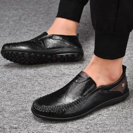 Men Microfiber Casual Comfy Slip On Office Business Oxfords