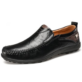 Men Microfiber Casual Comfy Slip On Office Business Oxfords