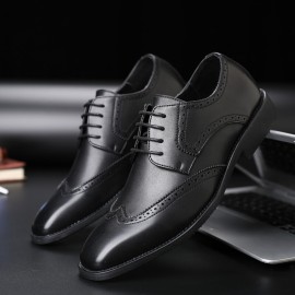 Big Size Men Brogue Oxfords Normal Business Dress Shoes