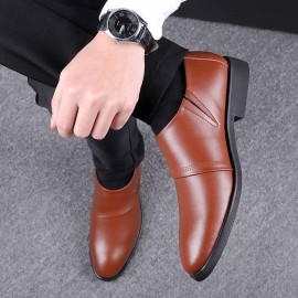 Men Business Comfy Soft Sole Slip On Formal Leather Shoes