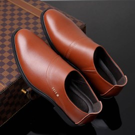 Men Business Comfy Soft Sole Slip On Formal Leather Shoes