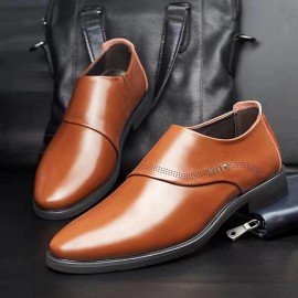 Men Business Comfy Soft Sole Slip On Formal Leather Shoes