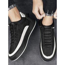 Topstitching Chunky Style Lace Up Skate Shoes