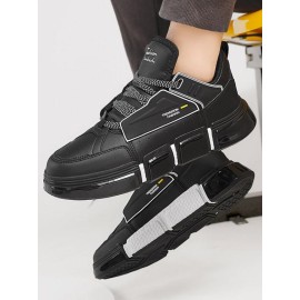 Lace Up Chunky Style Letter Sports Skate Shoes