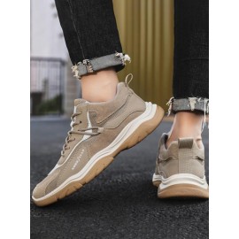 Mesh Spliced Sports Casual Running Thick Bottom Shoes